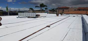 Photos by Abrego's Roofing #1 Installed new engery cap torch down