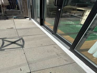 Photos by Watkins Construction Management #1 partition leaked at roof. removed damaged area and resealed