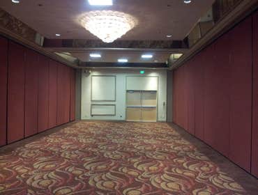 Champion Decor And Coatings LLC Garage floor with full broadcast vinyl chip, polyaspartic topcoat.