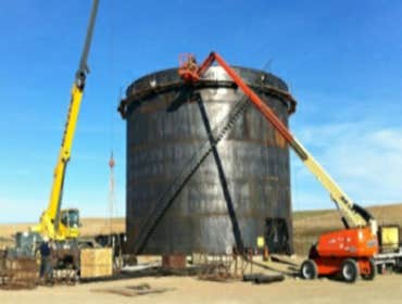 Above ground tank construction