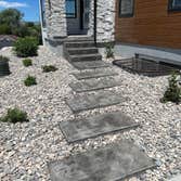 Stamped Colored Lilypad Walkway