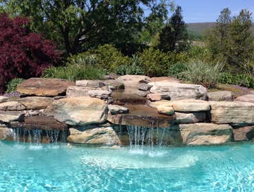 real stone waterfall