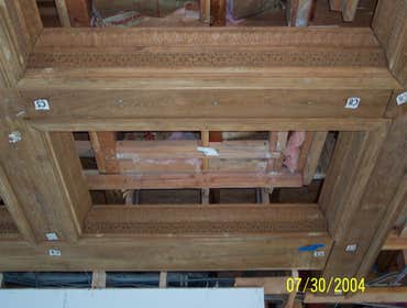Sausalito Hand carved panels and false beam