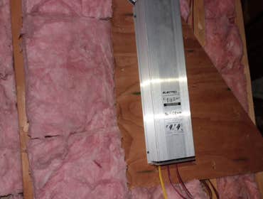 Roof 0 Over THe roof (over) was installed using a highly insulated Poly-iso insulation panel made in Maine (by Hunter Panels). We purchased 70 panels f