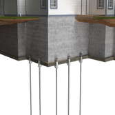 FSI Push Pier These rugged steel push piers feature a patent-pending external sleeve that strengthens the pier at the critical tension point below the