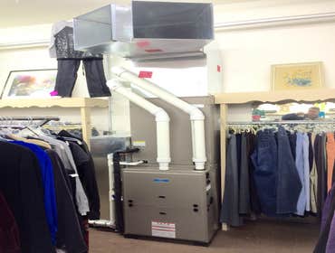Photo(s) from Gp Mechanical Services, Llc Luxaire 95.5% LP gas furnaces with 14.5 SEER air condoning systems.
Hagerstown Rescue Mission Thrift Store.