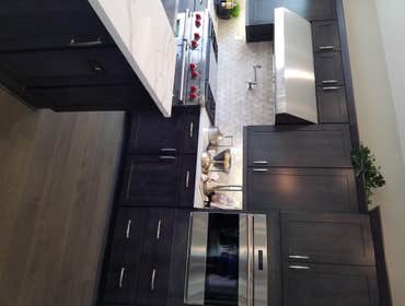 Kitchen remodeling Complete kitchen remodeling
Include tile installation backsplash countertop kitchen cabinet and upgrade electrical and the plu