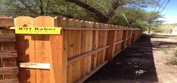 Wood and Vinyl Fence