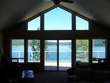 Lake view from Living room