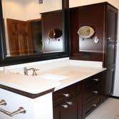 Vanity with quartz