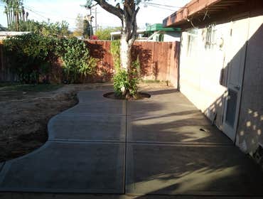 Rotary Finish Concrete Patio