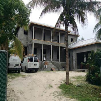 front of the house