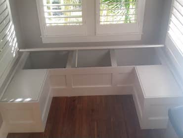 Photo(s) from K2carpentry, LLC I install on average 500 to 750 lineal feet of crown molding a week. 50 to 100 lineal feet of wainscoting a week. Also 