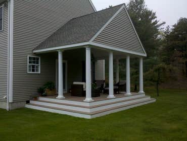 Cherry Staircase installation The customer wanted to remove the carpenting on the stairs and the the wobbly painted stair railing. The chose custom che