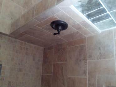Oversize Stall Shower Glass Block