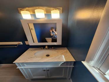 Photos by Pro Power Carpentry LLC #1 We remodel about 100 bathrooms per year and the average budget for our clients ranges from 10,000.00 to 30,000.00,