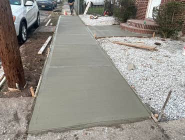 Sidewalk project in Newark Nj