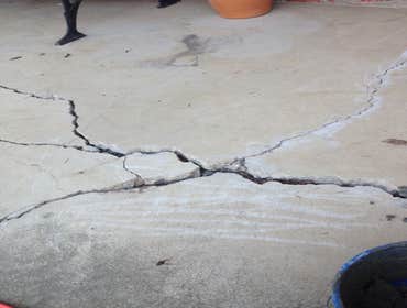Damaged porch