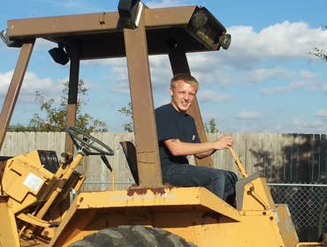 art jr running backhoe