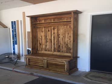 Our Work We take pride in our pieces, whether they are a barn door made of knotty alder wood, or a custom closet that will increase the value of your h