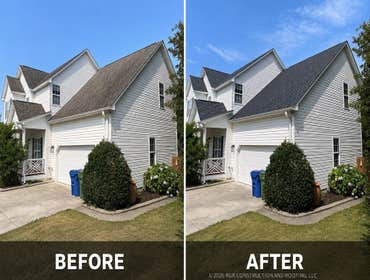 Before + After of Fortified Roof Replacement in Sneads Ferry, NC