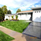 JACK'S NEW FRONT YARD We took out all old Landscaping & Sprinkler's & Installed all new Hardscaping & new
Landscaping !