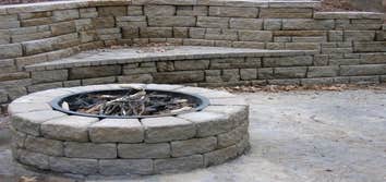 Custom Bench & Firepit