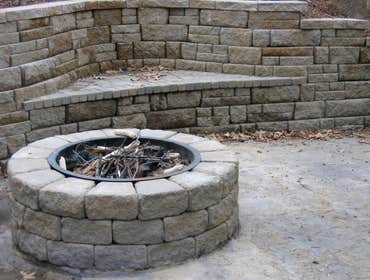 Custom Bench & Firepit