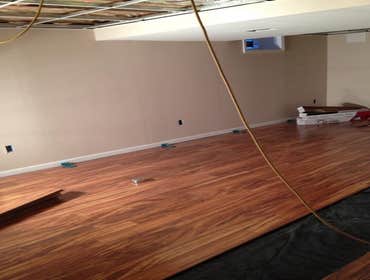 Before and after basement