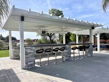 Outdoor kitchen & patio cover