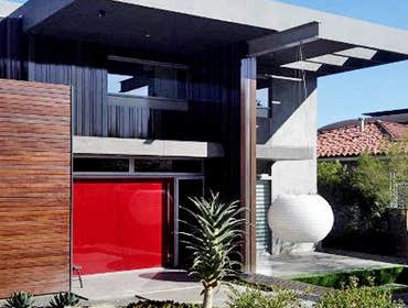 Celebrity Home Santa Monica Interior/Exterior concrete floors. Concrete resurfacing, polished concrete finishes.