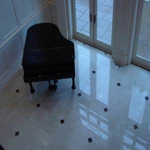 Photos by Jones Tile #2 18 x 18 crema marfil marble
