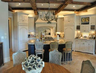 Kitchen w/ Reclaimed Beams