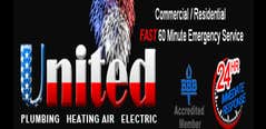 United Plumbing Heating Air & Electric United Electric is your one-stop shop for all your electrical needs with 20 years of experience in the industry!