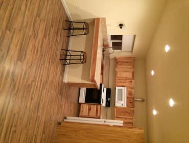 Studio apartment This is a studio apartment I did .
All work accept plumbing , and electrical was done by me .