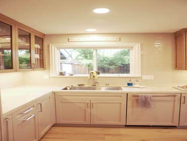 Kitchen Full kitchen remodel
Remove a wall
Replace all flooring in the house