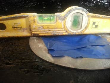 Example of installed drain