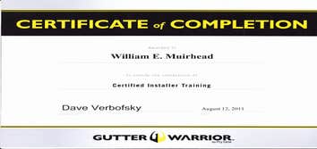 Owner - Gutter Installer