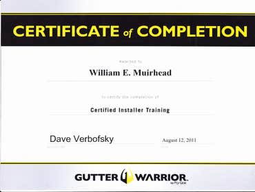 Owner - Gutter Installer