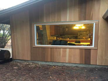 Clear Cedar Siding New Window