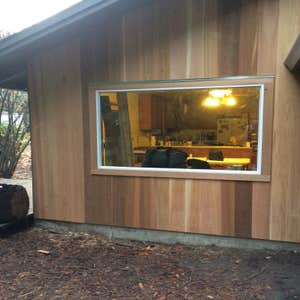 Clear Cedar Siding New Window