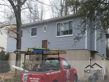 Siding completed