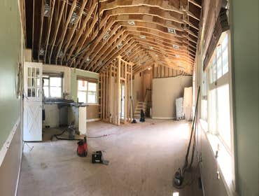 Boonsboro House Transformation Complete transformation of the entire middle level of residence. Kitchen, living room, and dining room were converted i