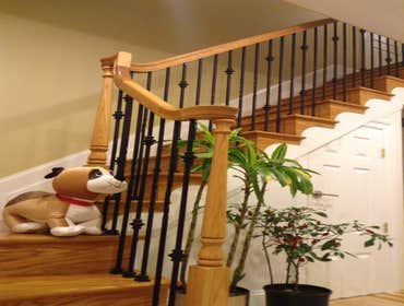Stairway with custome railing