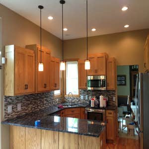 Kitchen lighting makeover