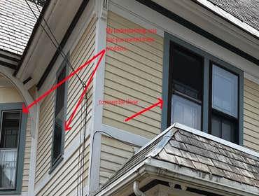 Amherst Victorian Project Exterior Restorative Painting on old & new sections of house. Interior painting on new and old sections, refinish grand stair