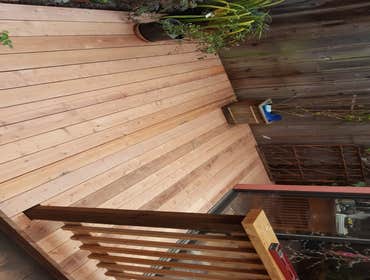 Redwood deck