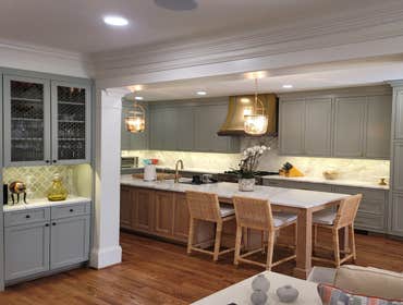 Luxury Kitchen Remodel with Brass Accents