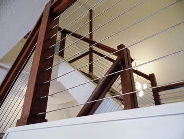VT themed Kitchen & Stairway