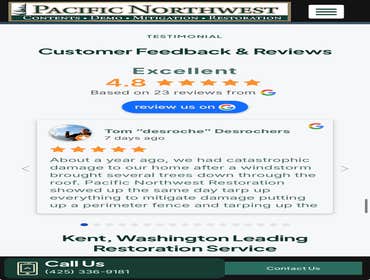 Slavik Petrus Pacific Northwest Restoration1 Fire restoration. Mold mitigation Water mitigation. Demolition. Content restoration.
